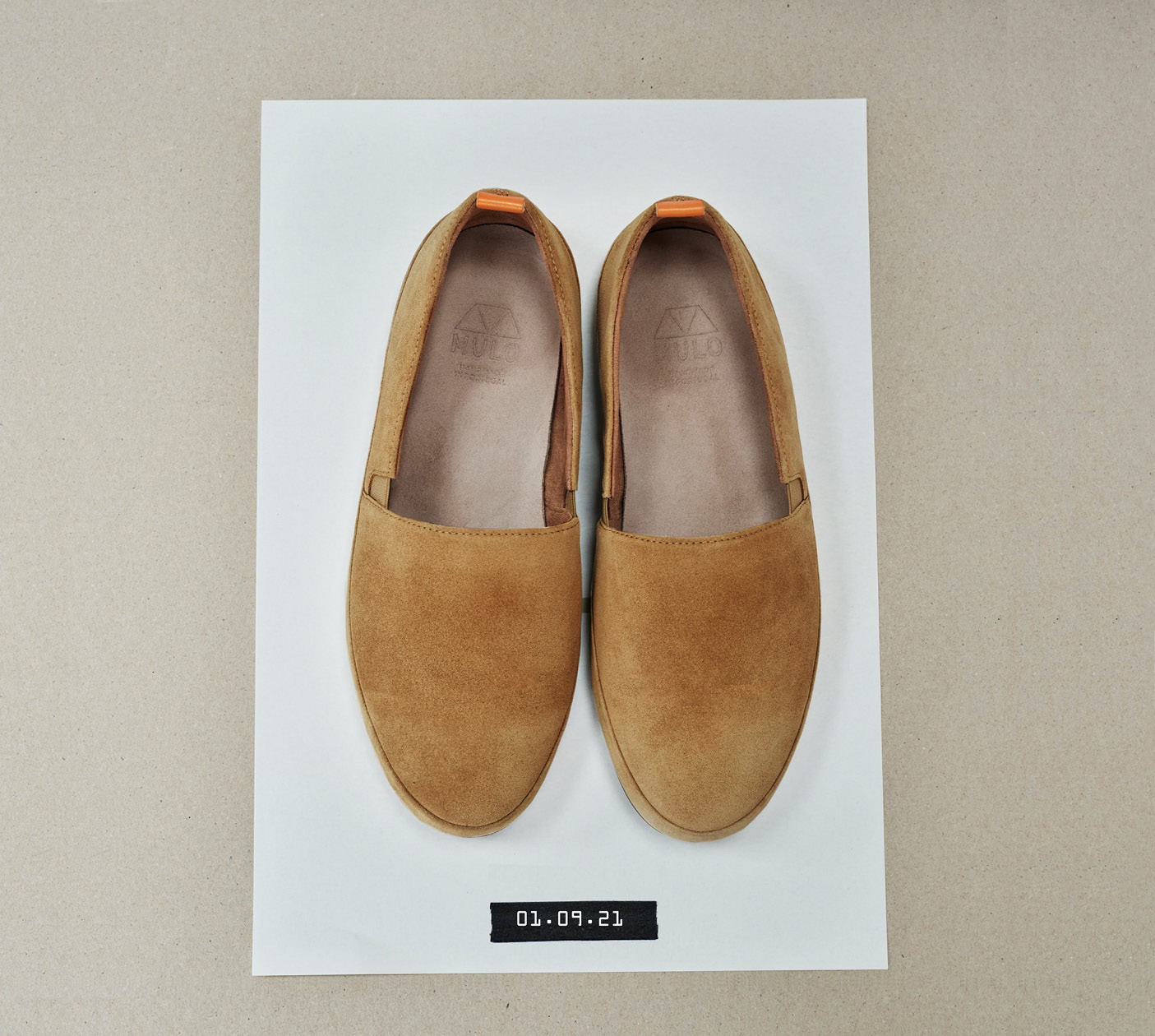 Dark Tan Suede Mens Loafers