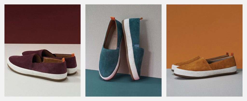 Bright Colourful Mens Espadrilles in Suede