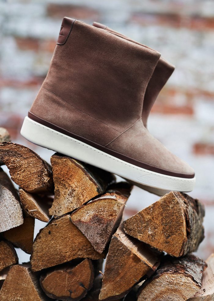 Chestnut Brown Men's Sheepskin Winter Boots
