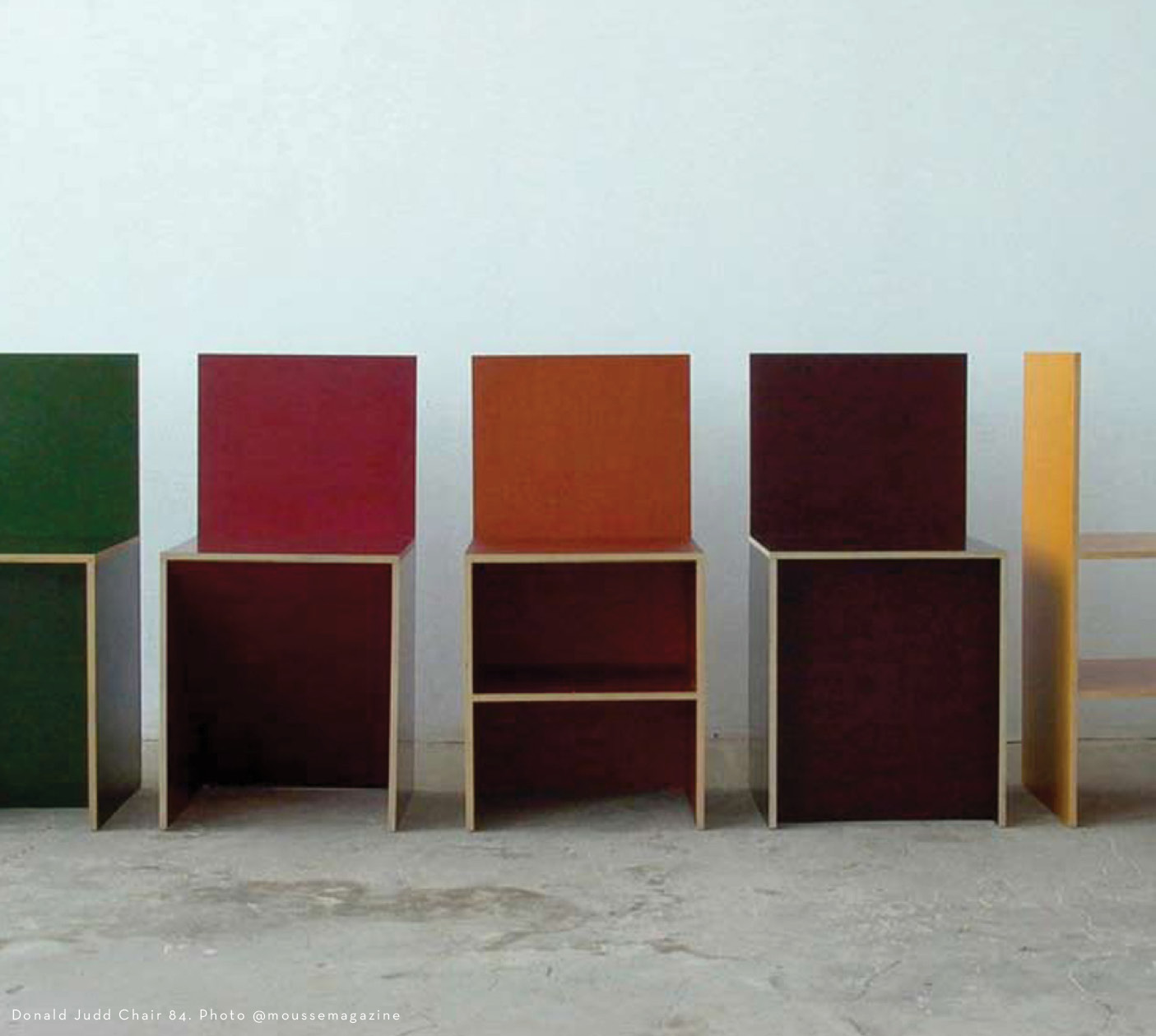 Donald Judd Chair 84 - Colour Inspiration