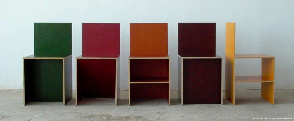 New Season Colour Inspiration - Donald Judd Chair 84 Design