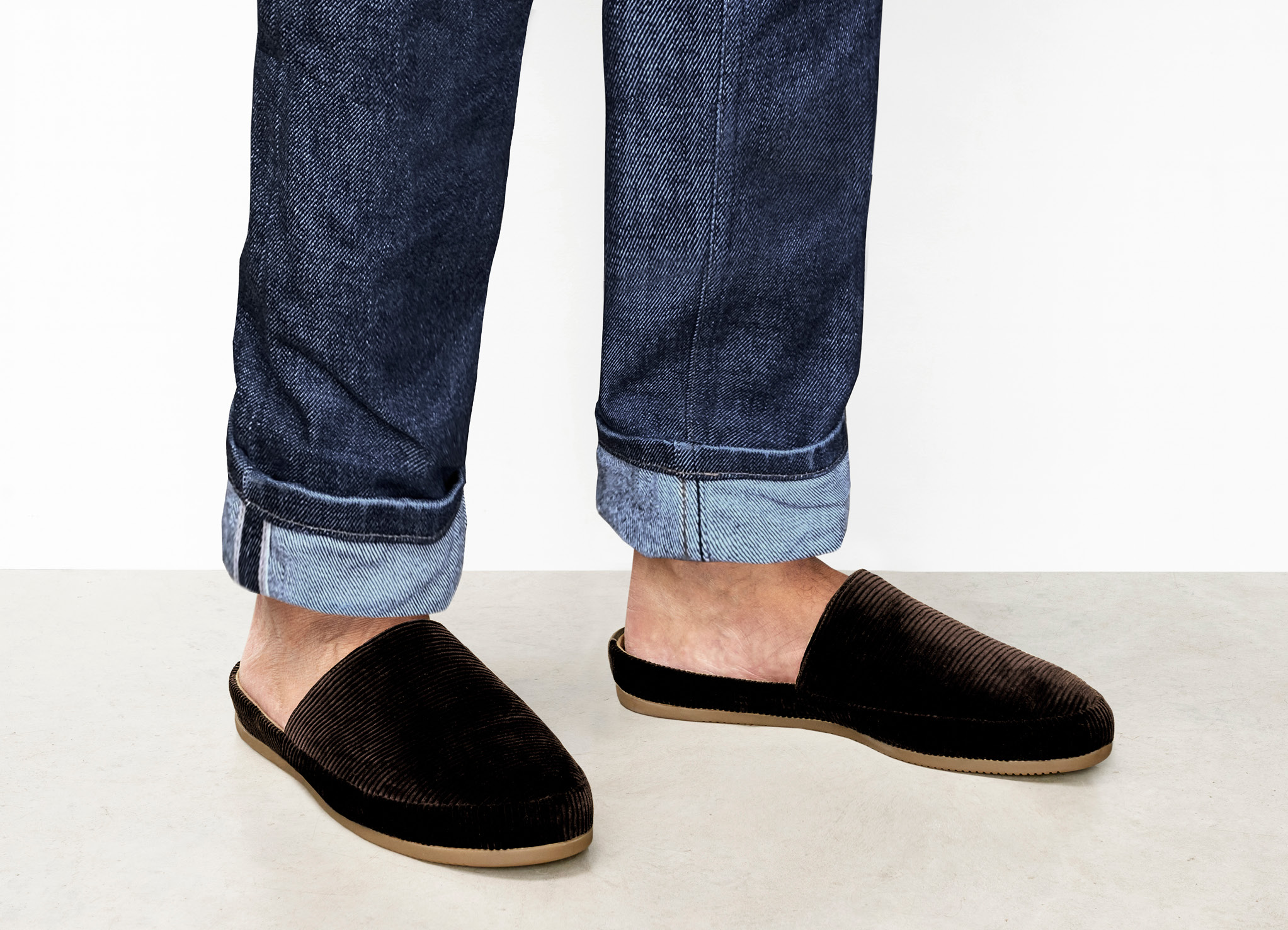 mens corduroy slippers