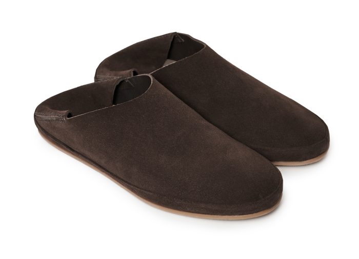Dark Brown Soft Foldable Loafer for Men in Suede