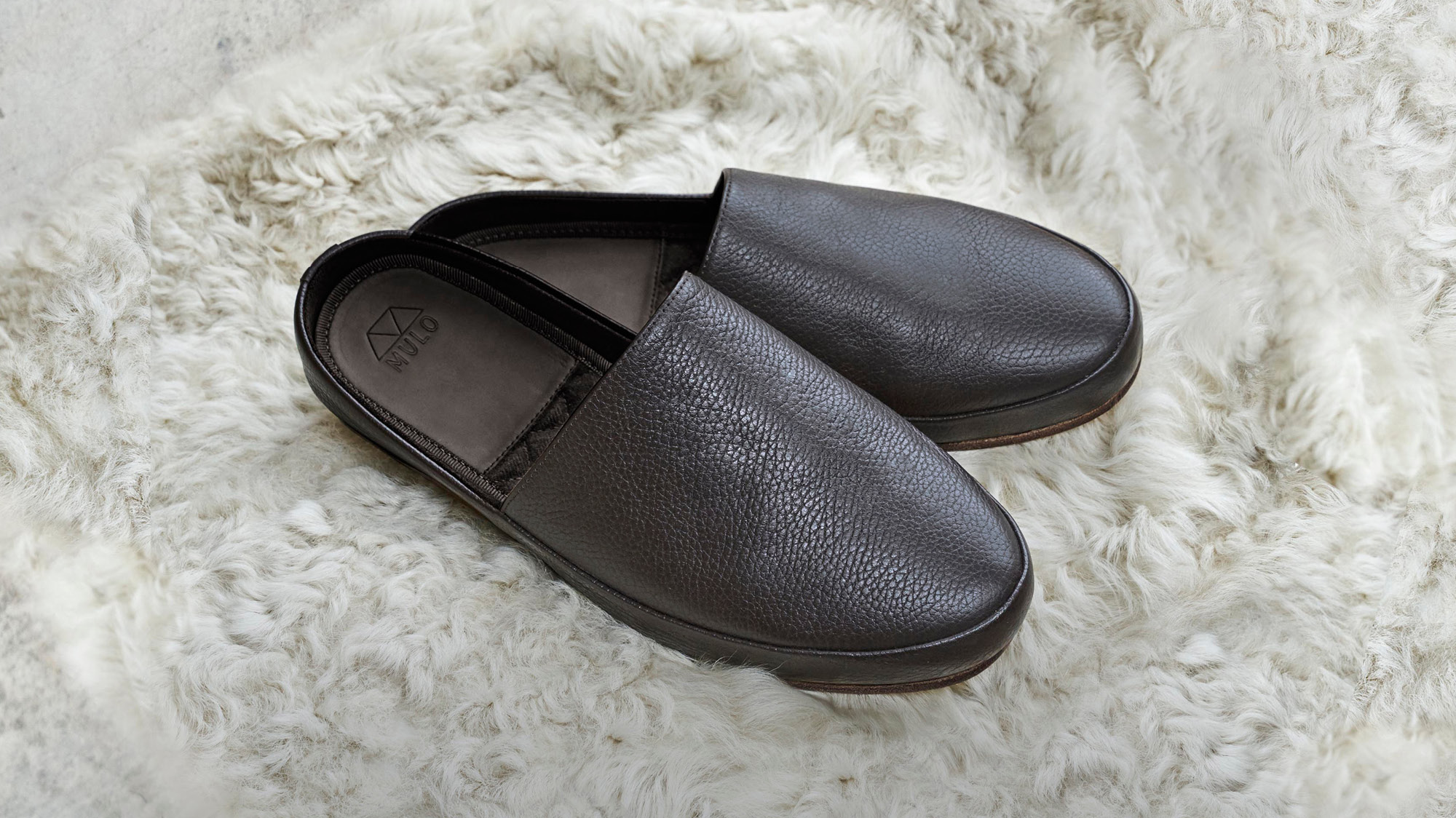 Gifts for Him - Leather Mens Slippers