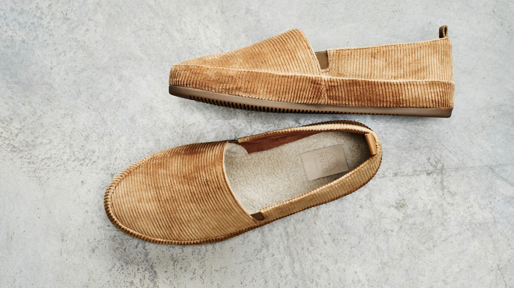 Brown Leather Mens Slippers, MULO shoes