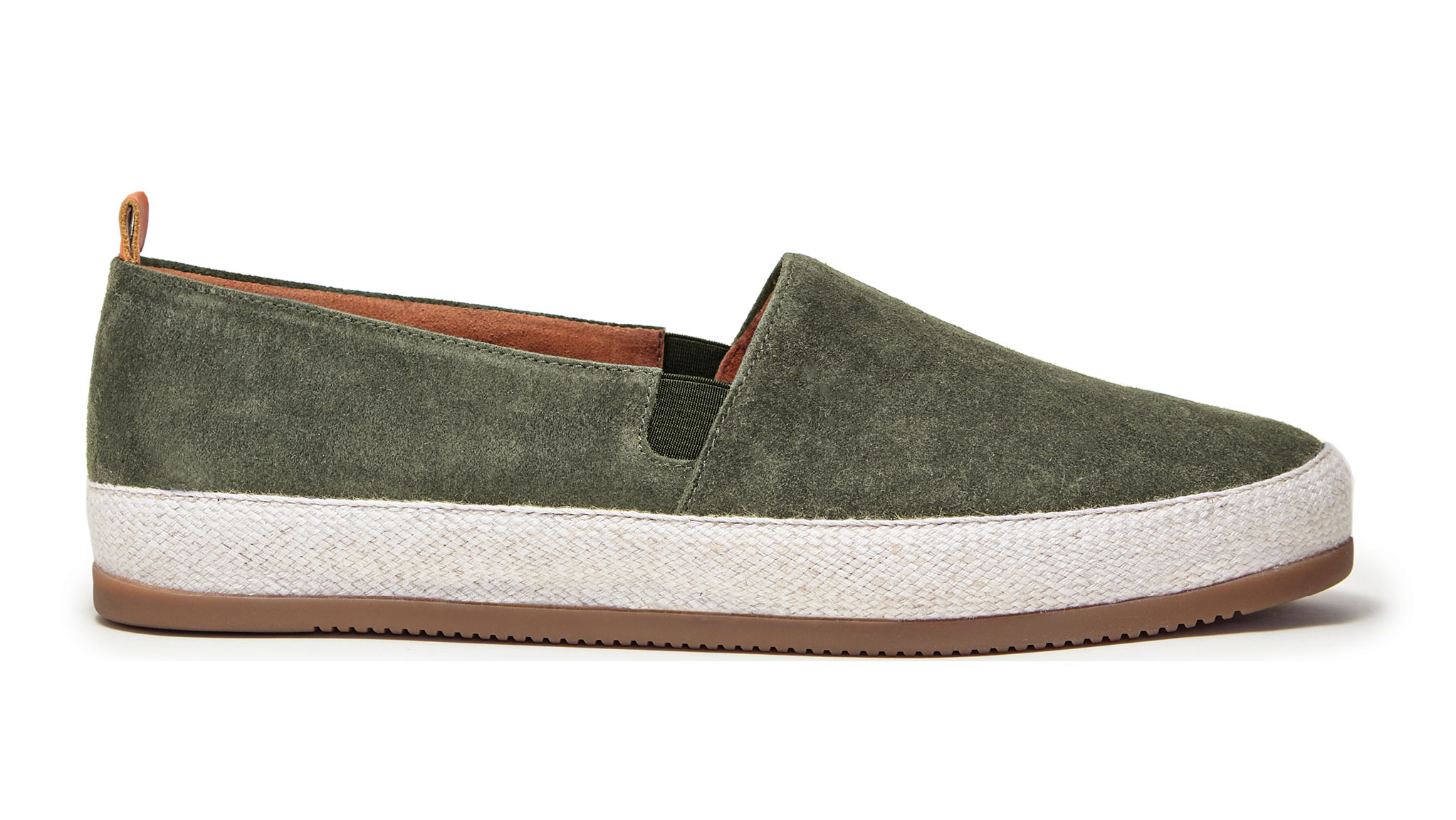 på en ferie vejspærring overliggende Green Khaki Espadrilles for Men | MULO Shoes | Premium Italian Suede