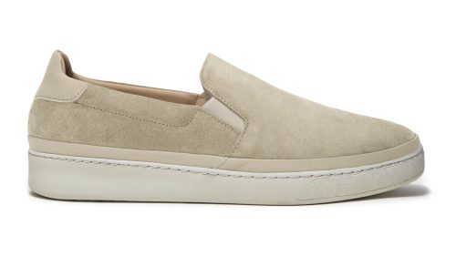 Light Tan Suede Slip-on Men's Sneakers