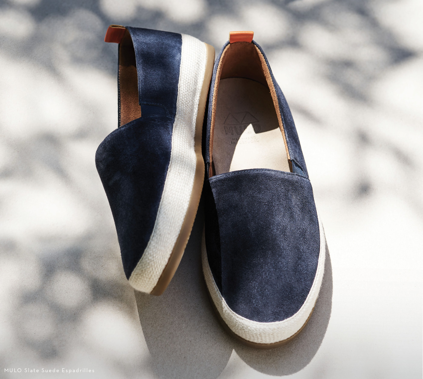 Suede Espadrilles in Slate by MULO