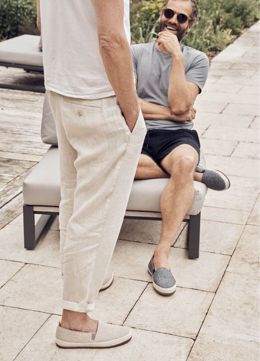 Men wearing espadrilles deals