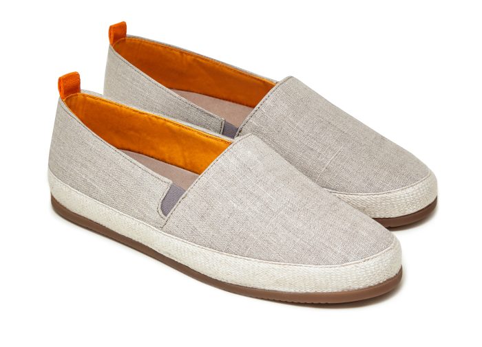 Mens Espadrilles in Beige Linen | MULO shoes