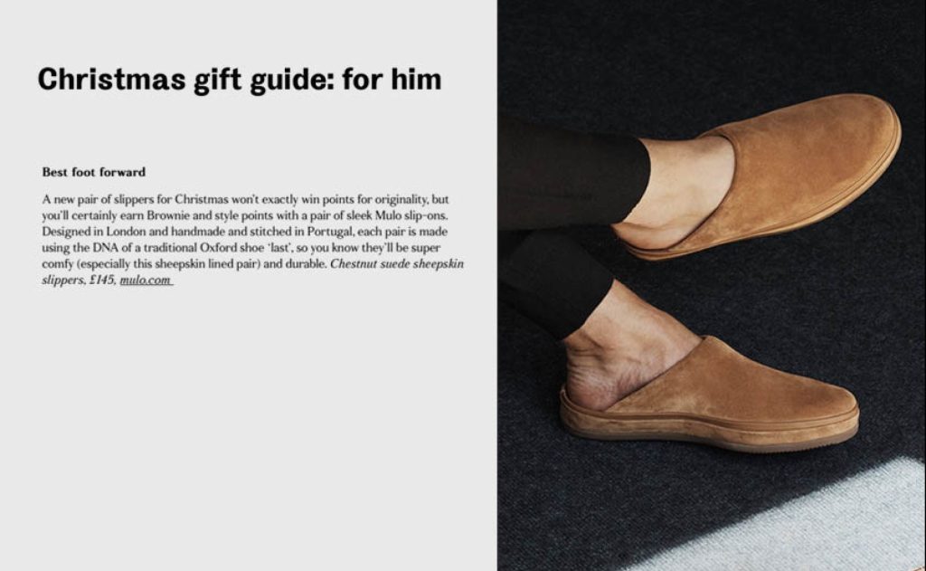 MULO shoes - Brummel - Christmas gift guide for him - Slippers for Men