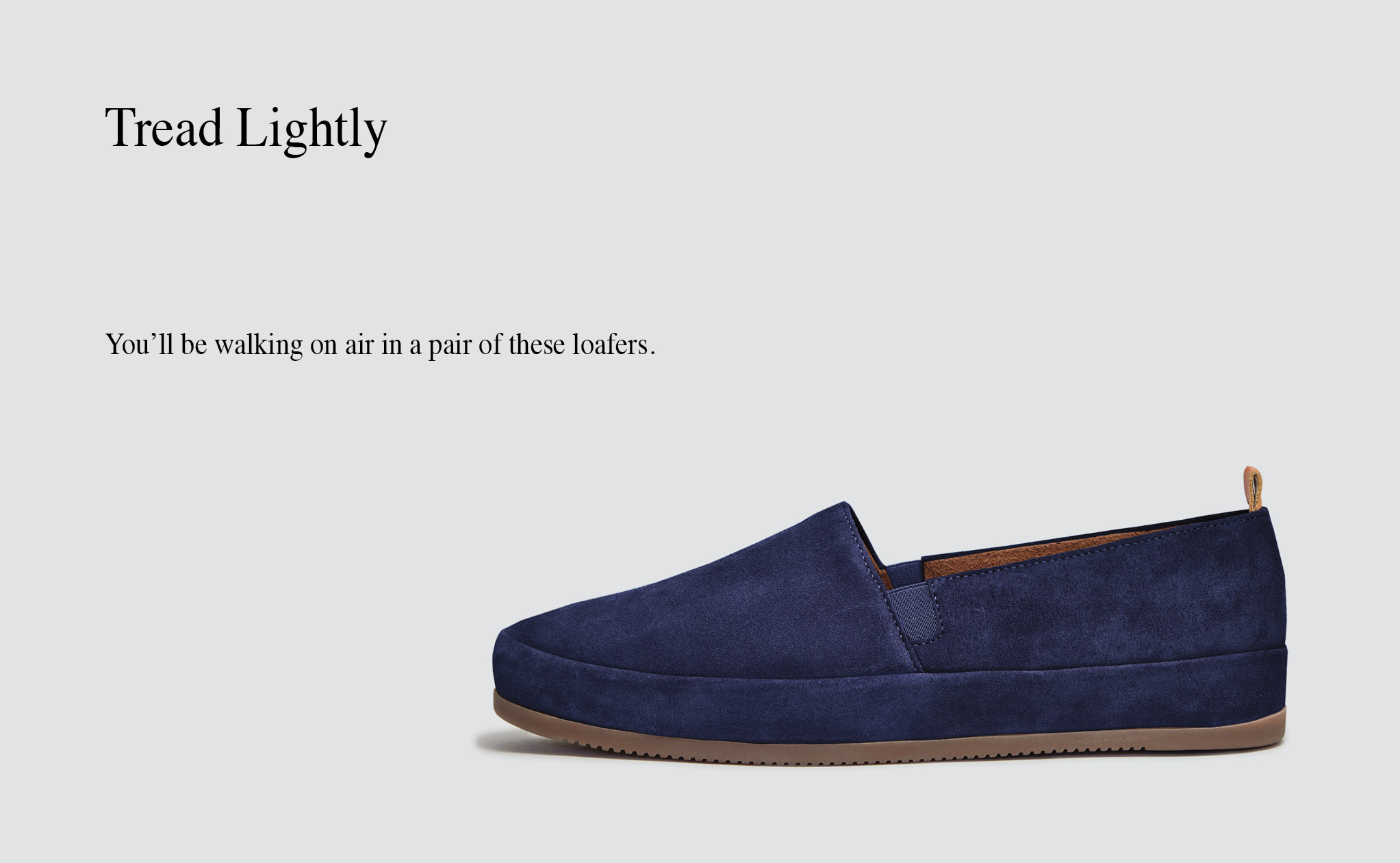 Mens Loafers - Blue Suede