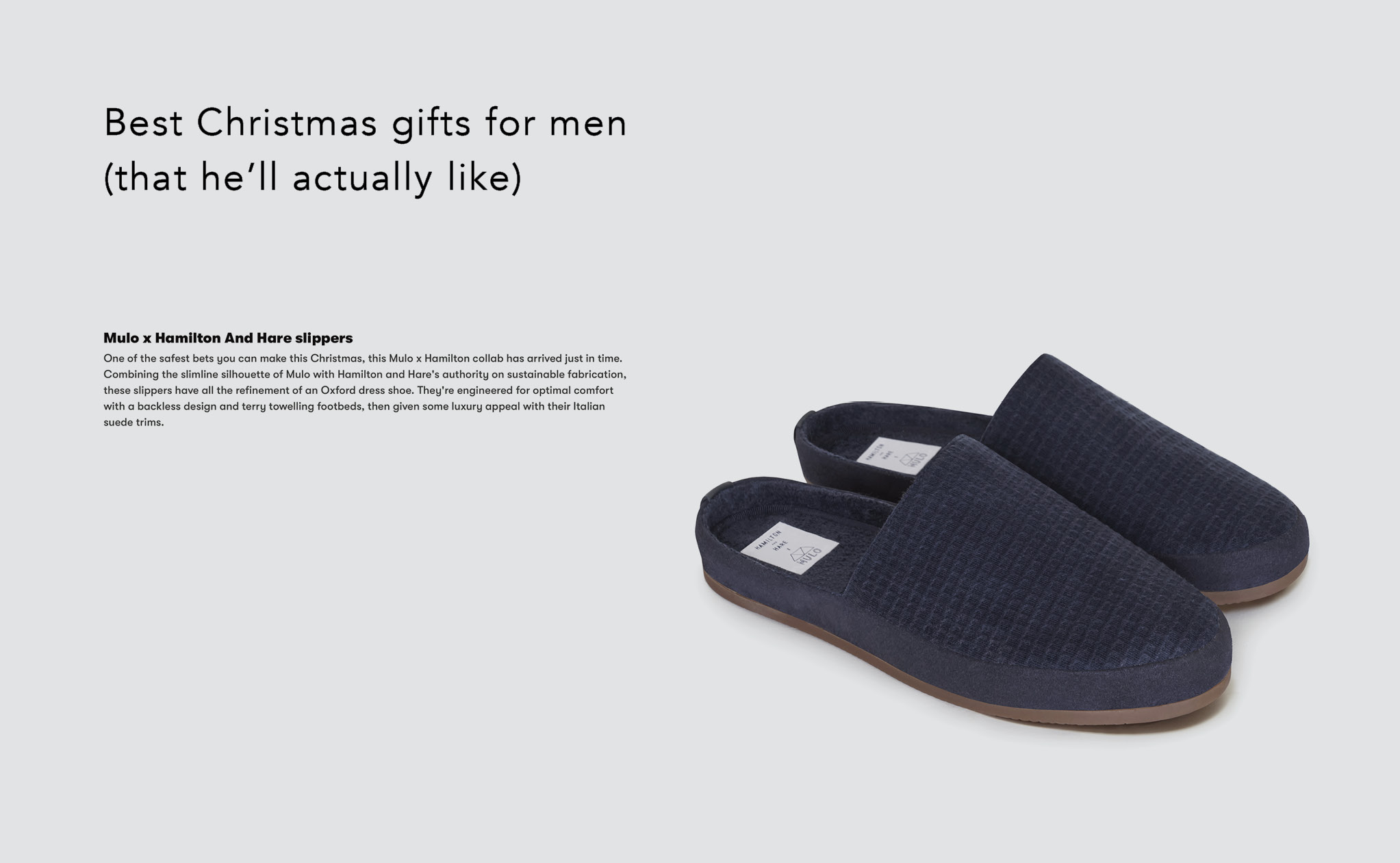 Mens Slippers - Gifts for Men Christmas by GQ