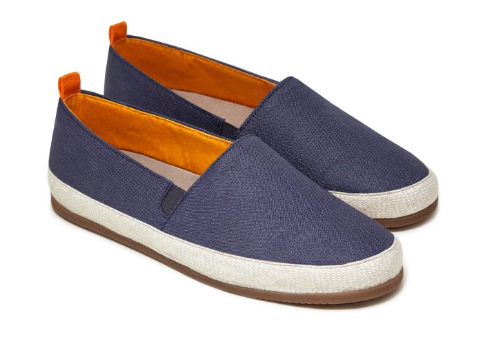 Navy Espadrilles for Men in Premium Linen