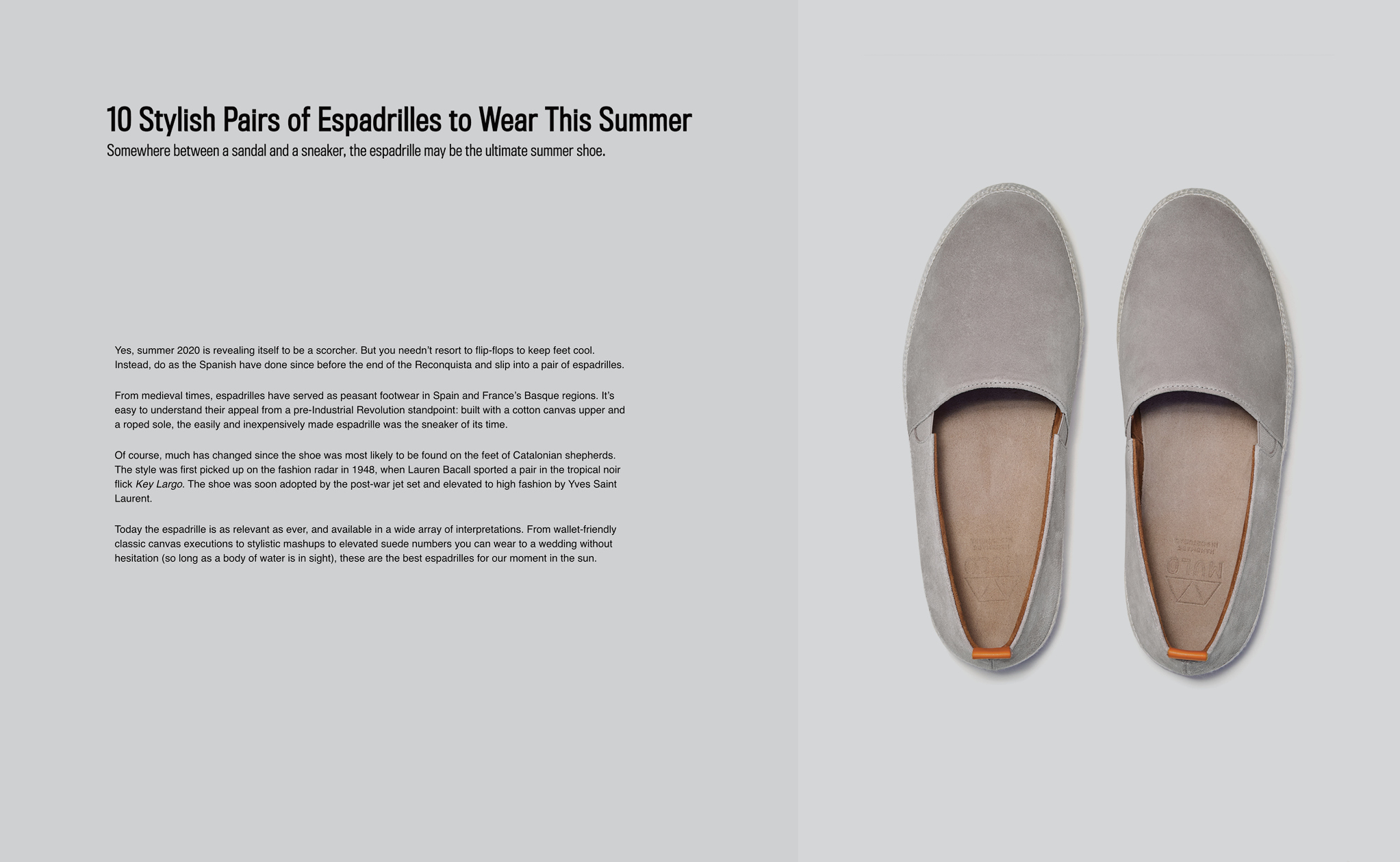 Mens Espadrilles featured in Robb Report