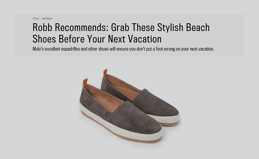 lobby Forbandet se tv Why The Best Beach Shoes Are Mulo's Stylish Espadrilles - MULO