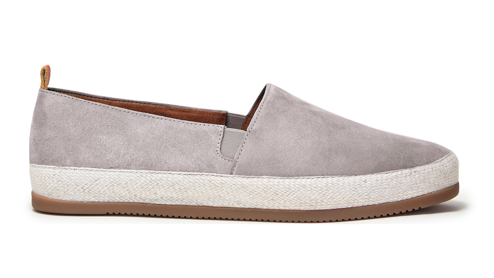 Mens Grey Espadrilles | MULO shoes | Handcrafted Suede Leather