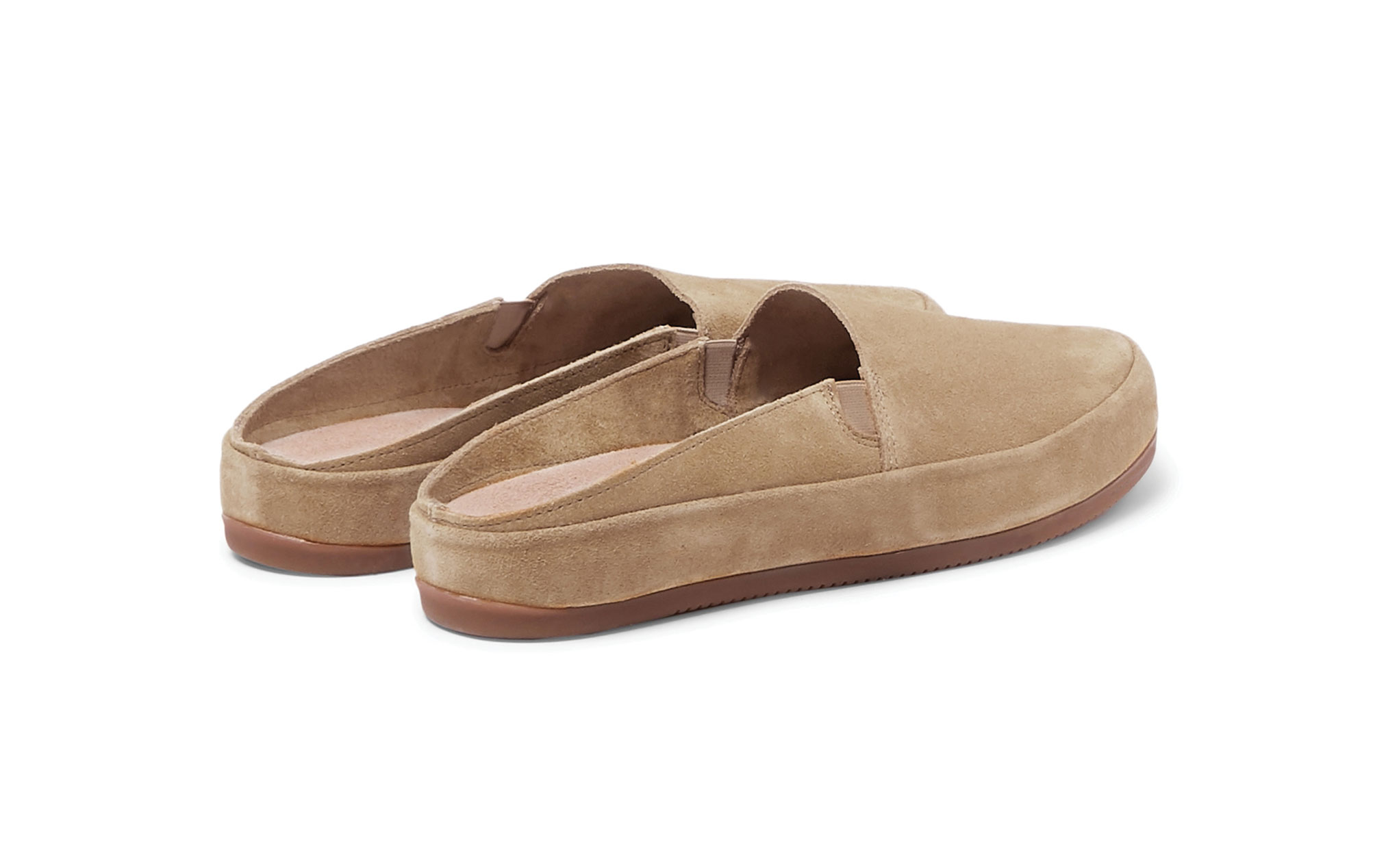 Mens Slippers in Tan Suede | MULO shoes