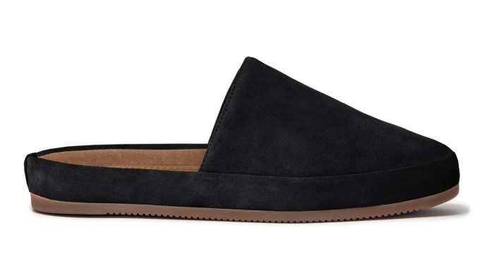 Suede Black Slippers for Men