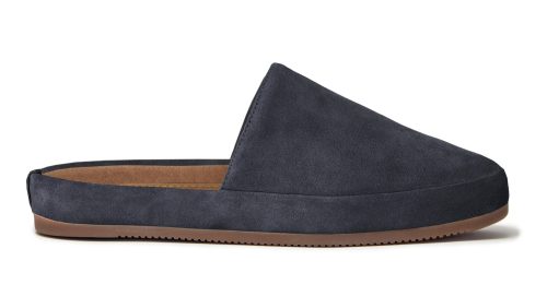 Men's Slippers in Suede Slate Blue