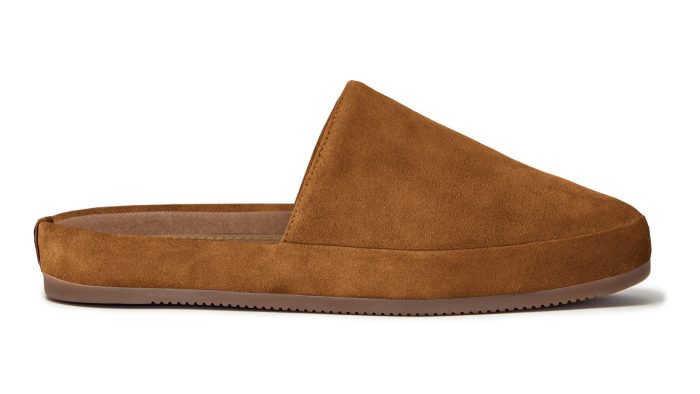 Mens Slipper in Suede Tobacco