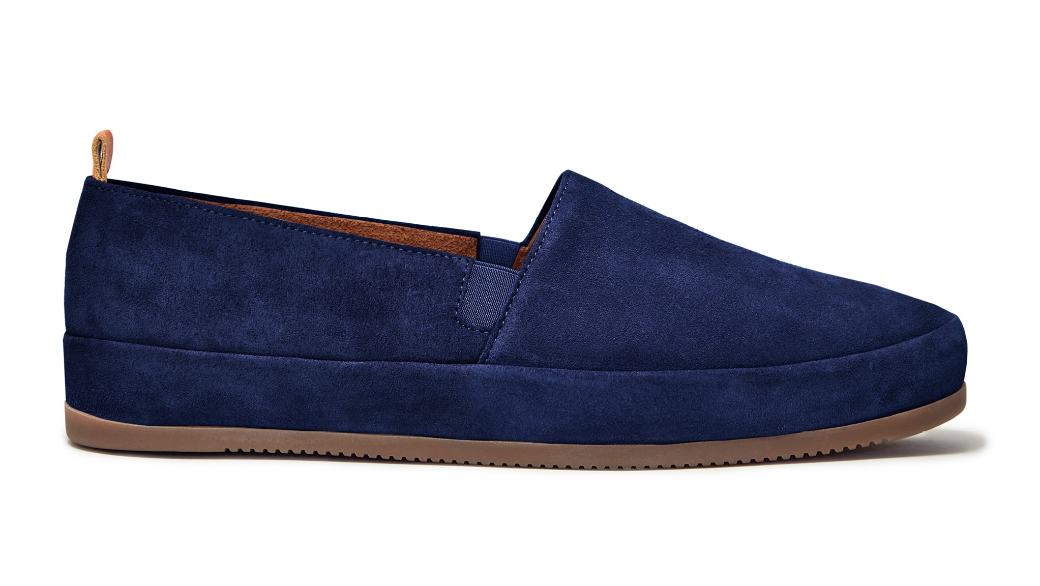 mens blue suede loafers