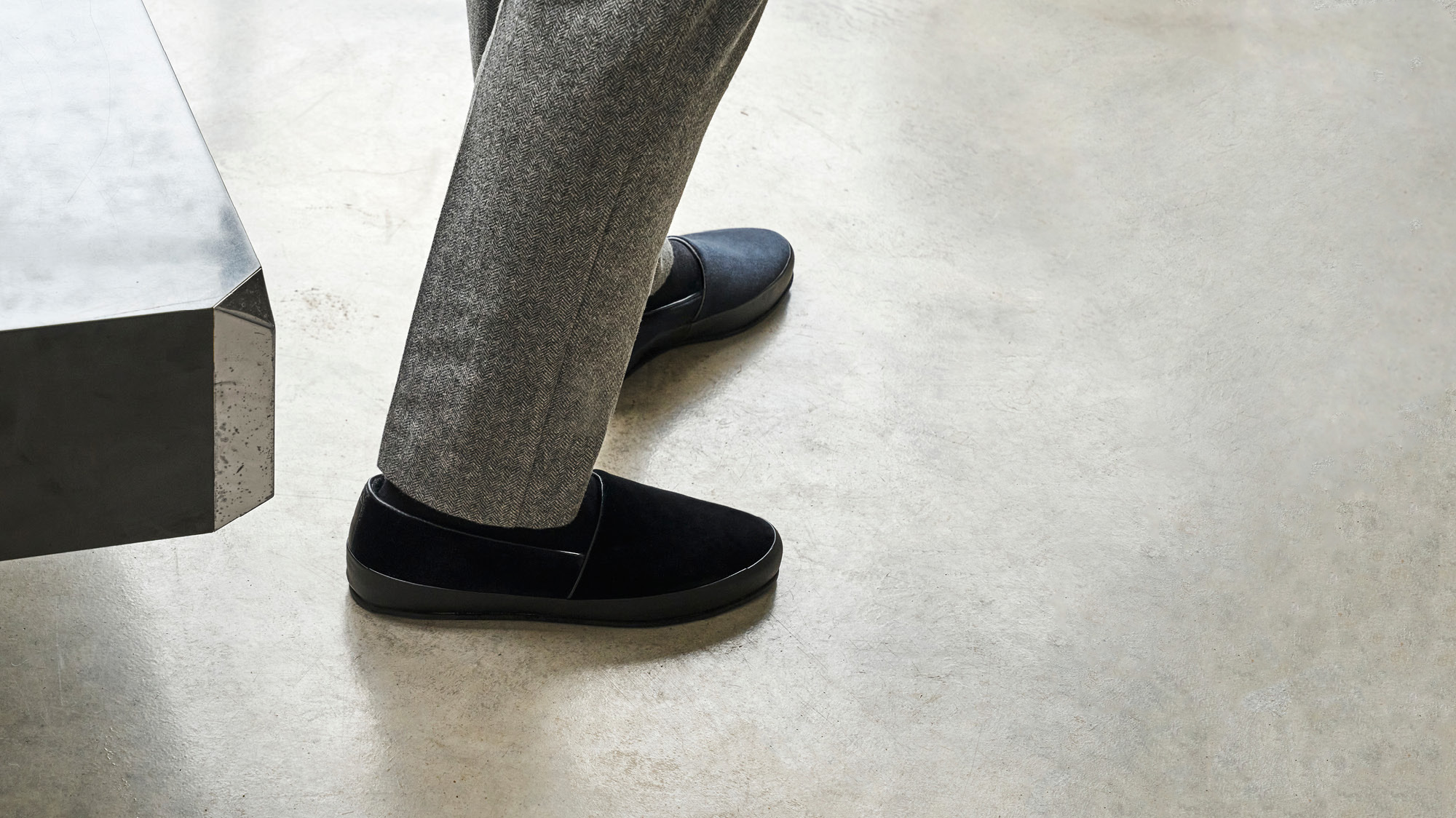 Formal Dress Shoes - Mens Black Slippers