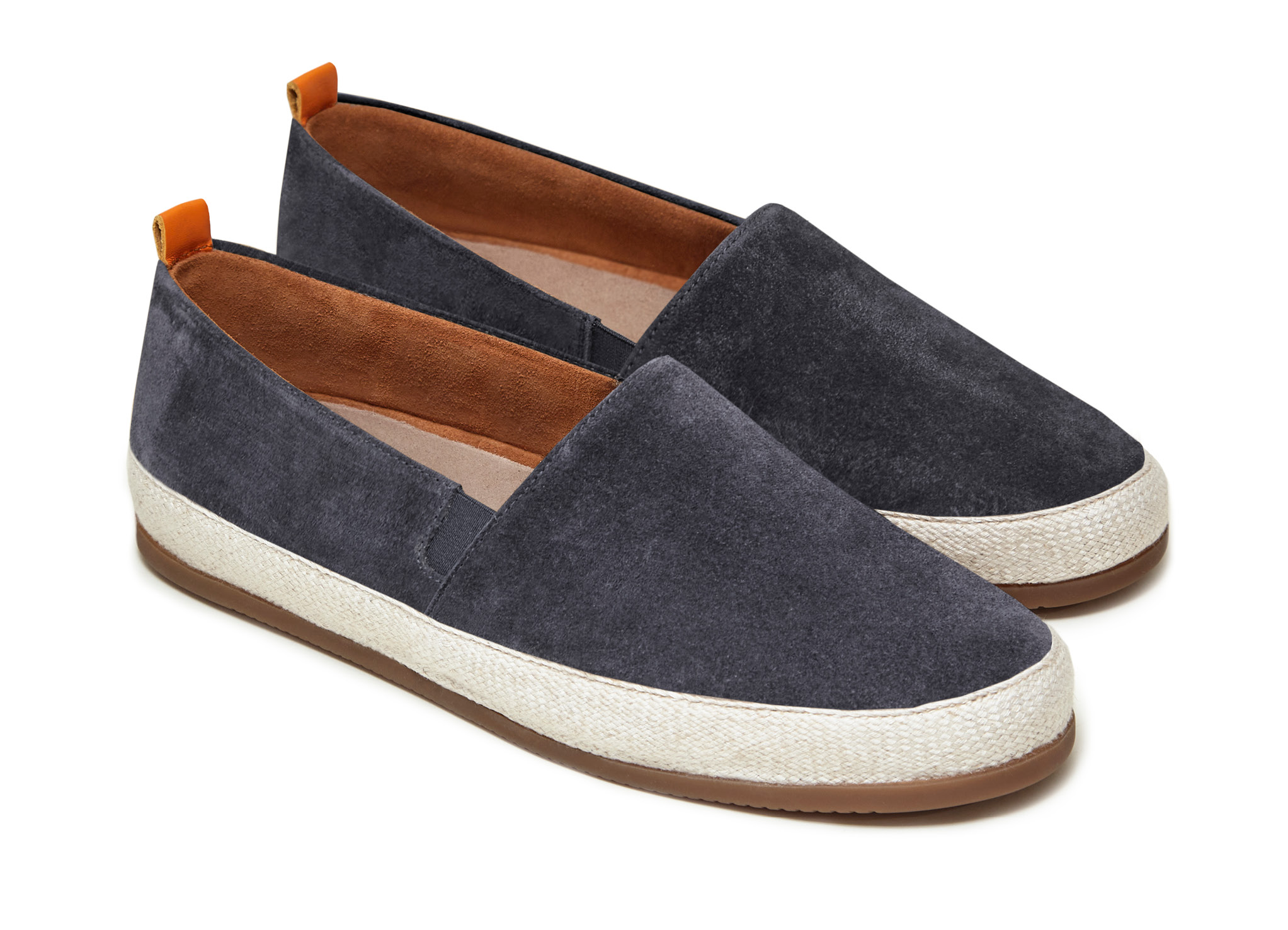 Espadrilles for Men in Charcoal Grey Suede