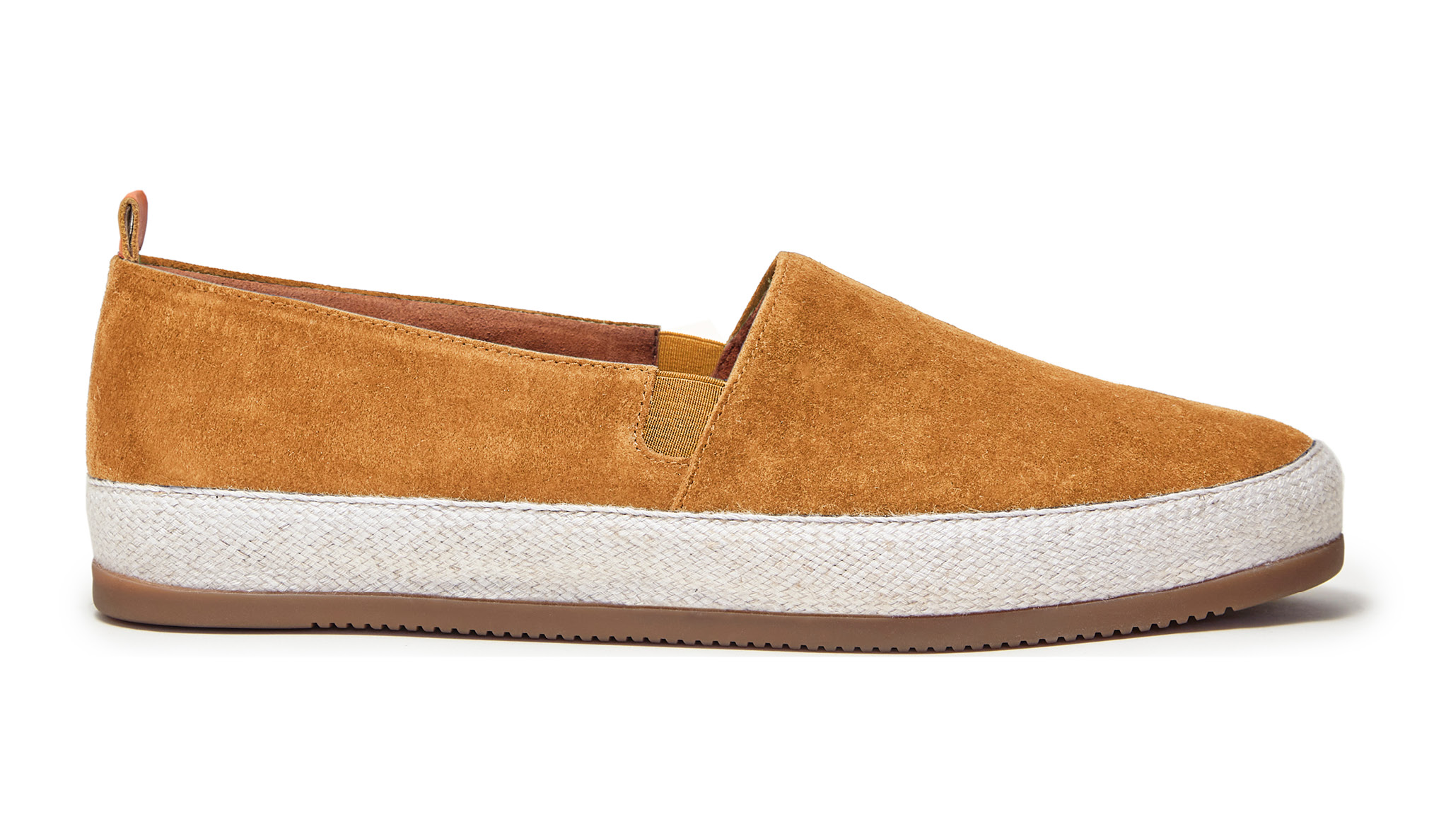 Espadrilles for Men in Orange Suede