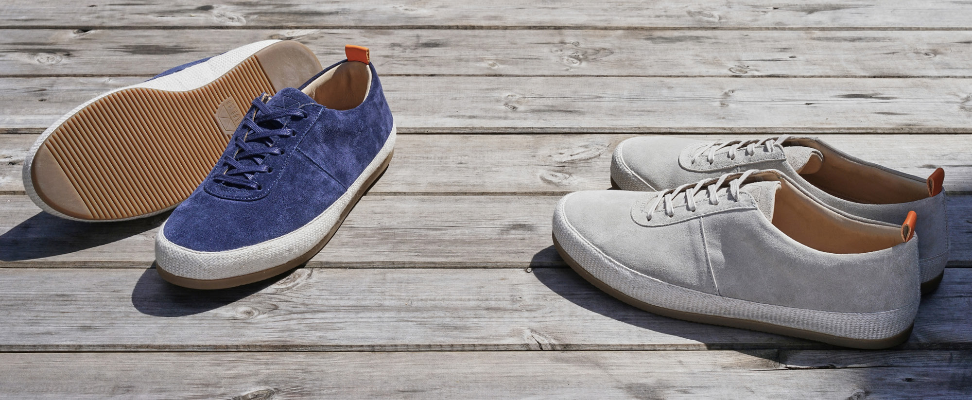 Mens Lace-Up Espadrilles in Suede
