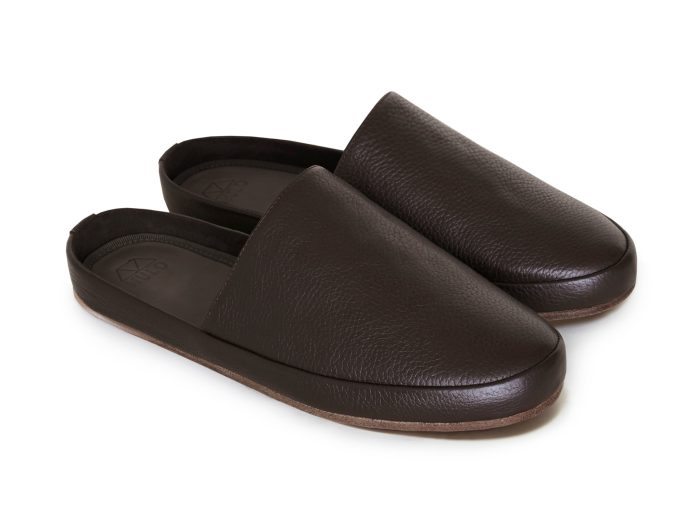 Brown Leather Mens Slippers | MULO shoes | Premium Italian Leather