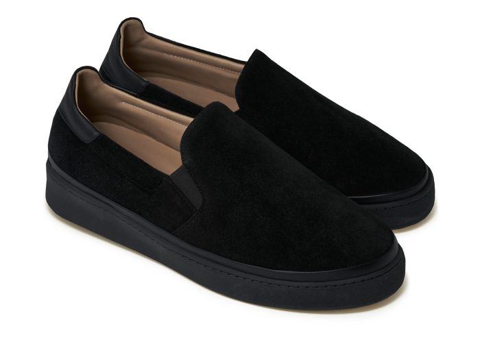 Mens Black Sneakers Slip-On Style | MULO shoes