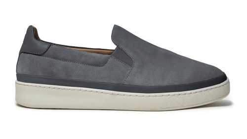 Slip-on Sneakers for Men in Charcoal Grey Suede