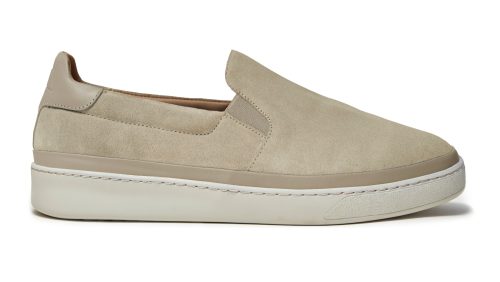 Slip-on Sneakers for Men in Stone Suede