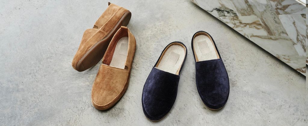 Mens Slippers - Corduroy Mens Designer Slippers