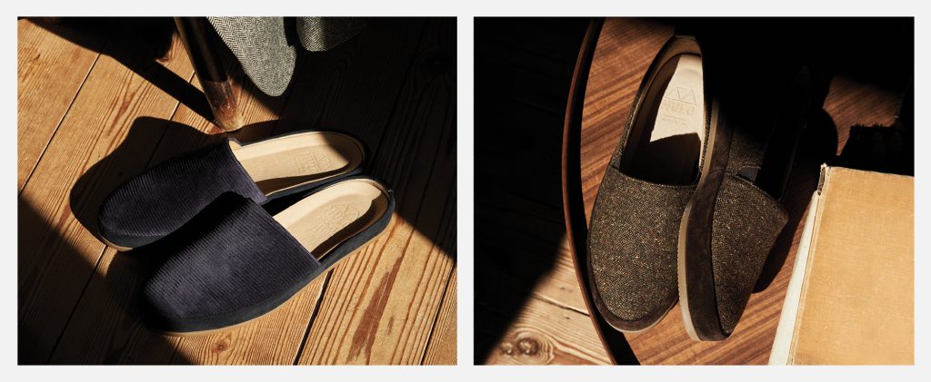 New Mens Slippers - British Corduroy and Donegal Tweed House Shoes