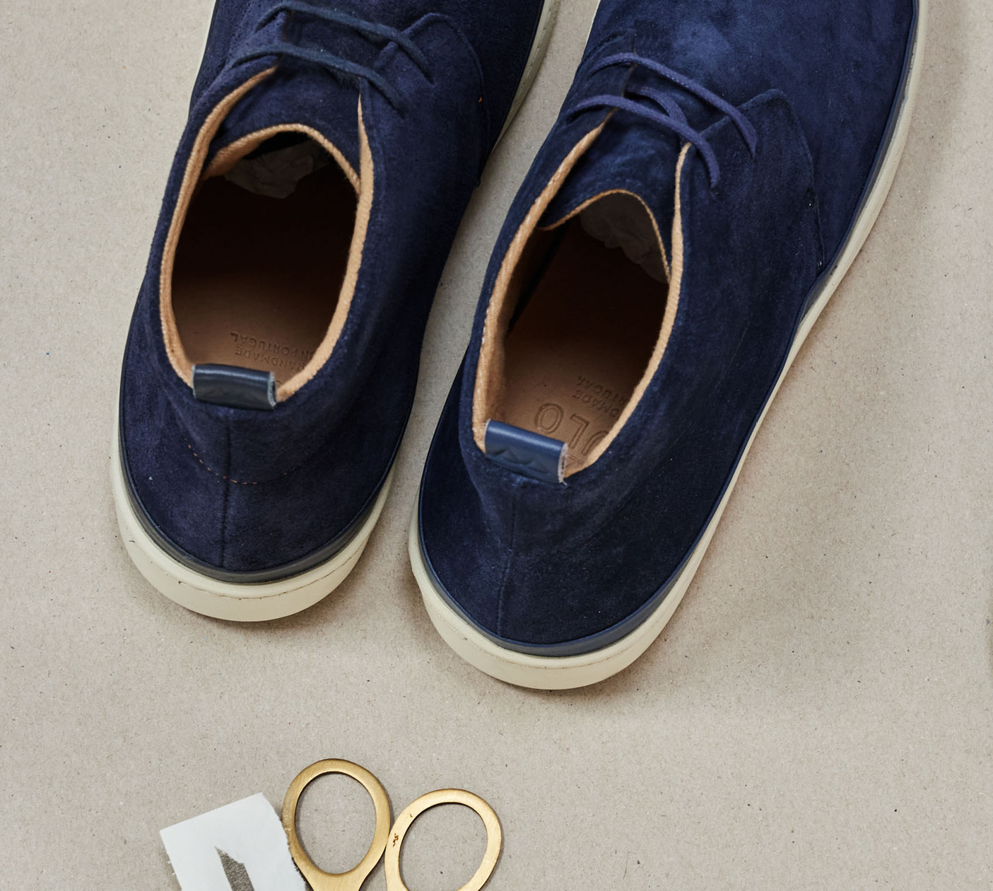 New Season - MULO AW21 - Navy Suede Desert Boots