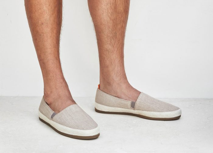 Premium Linen Beige Espadrilles for Men | MULO shoes