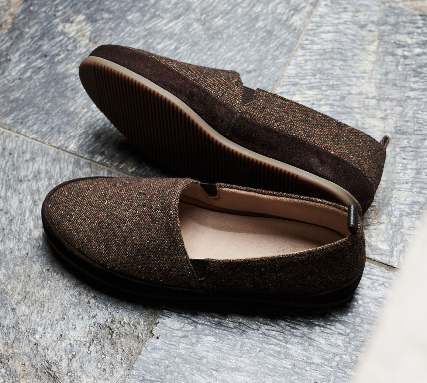 Slipper Appreciation Society - Mens Slippers - Donegal Tweed House Shoes