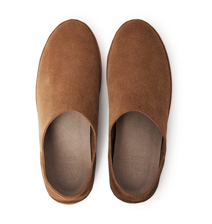 Soft Loafers Foldable in Tobacco Suede for Men