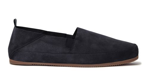 Soft Suede Men's Travel Loafers in Dark Blue