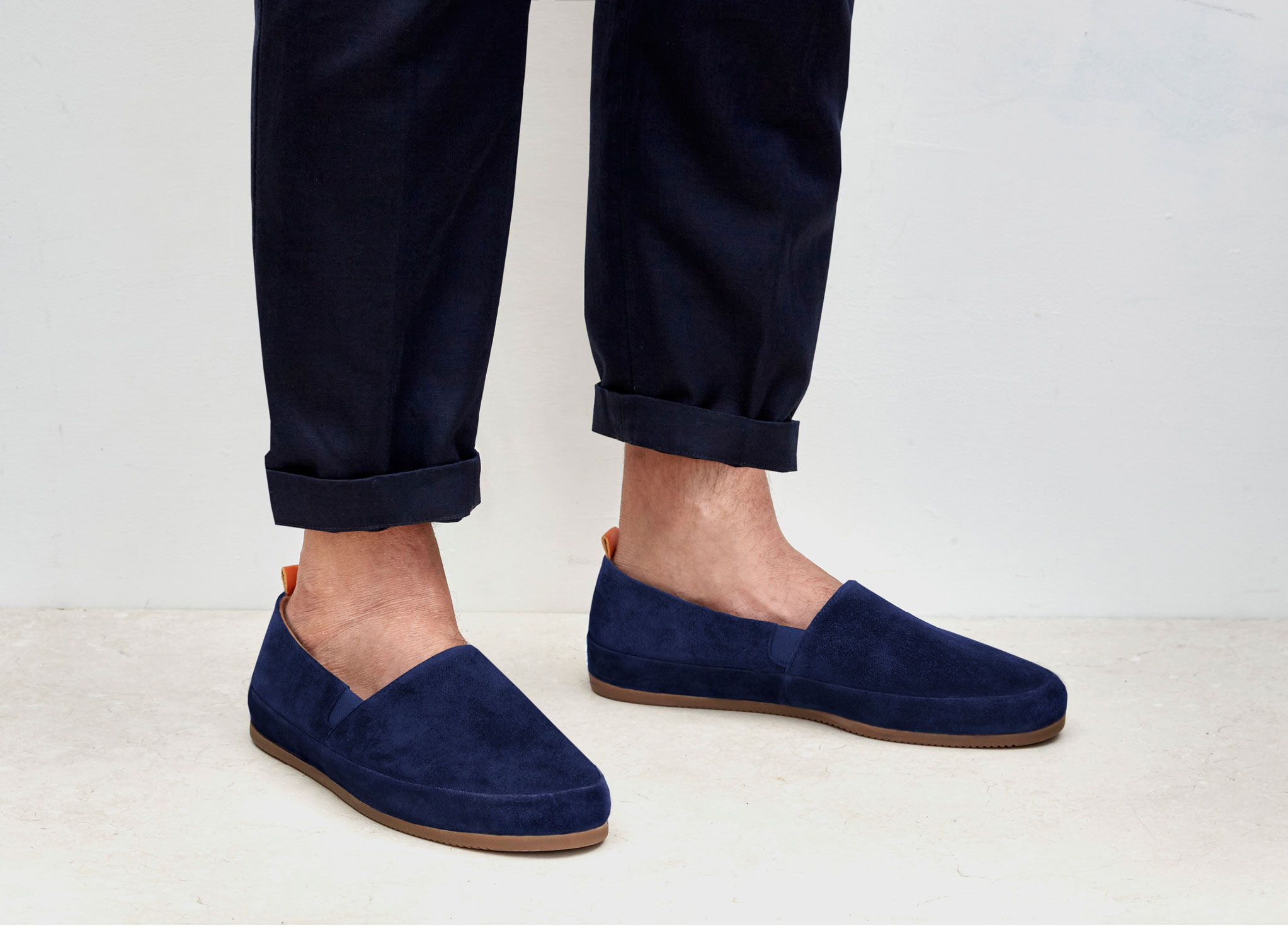 Navy Loafer for Men | MULO shoes | Luxurious Italian Suede Leather