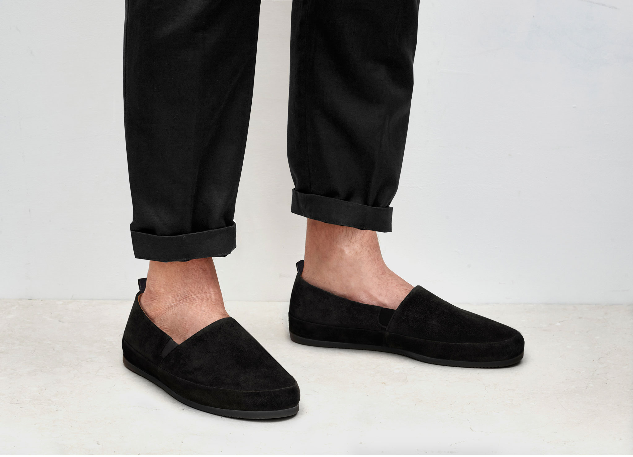 Black Loafer for Men | MULO shoes | Luxurious Italian Suede Leather
