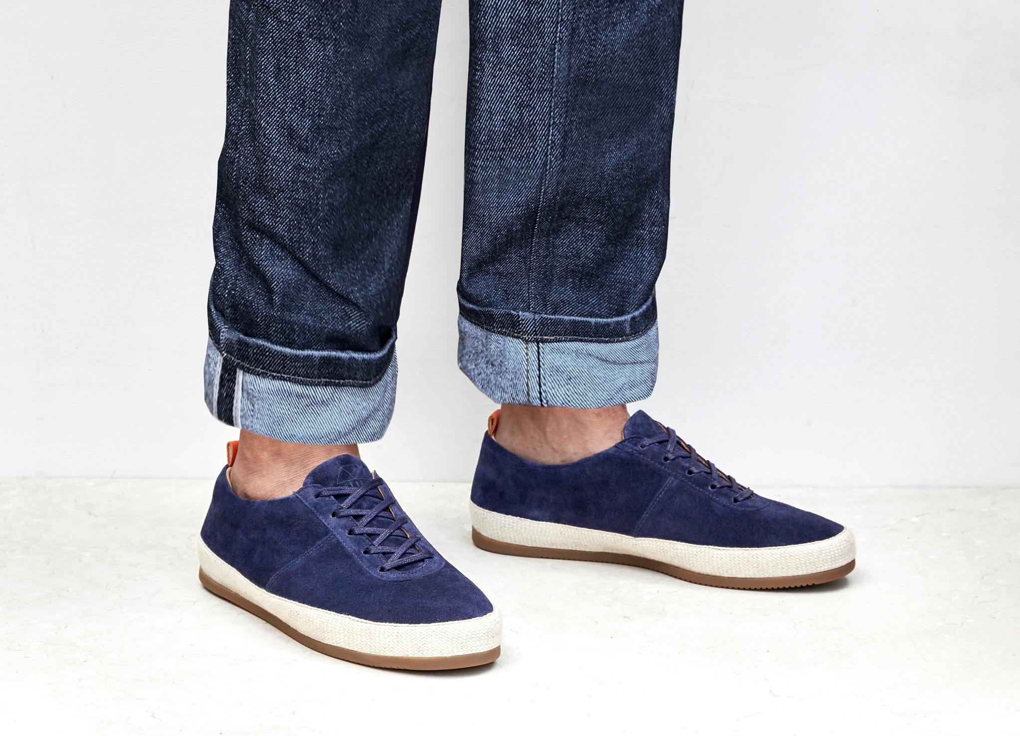 navy lace up espadrilles