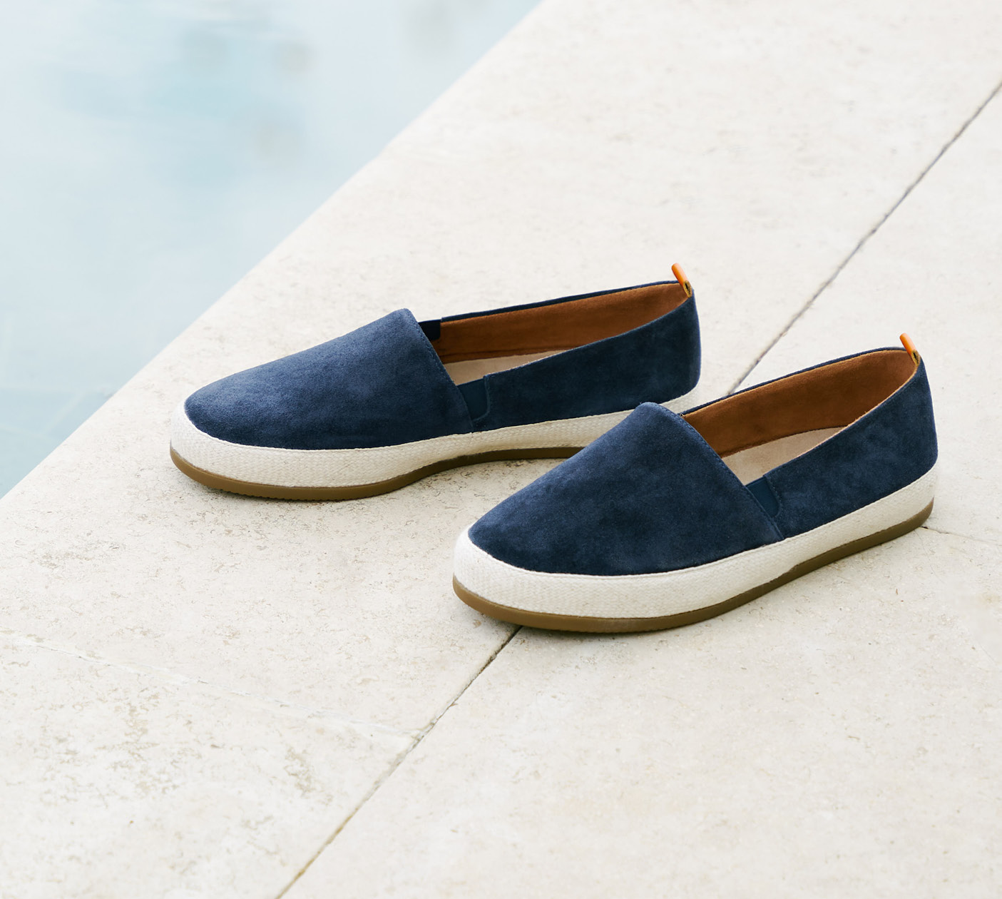 Summer Style - Mens Suede Navy Blue Espadrilles