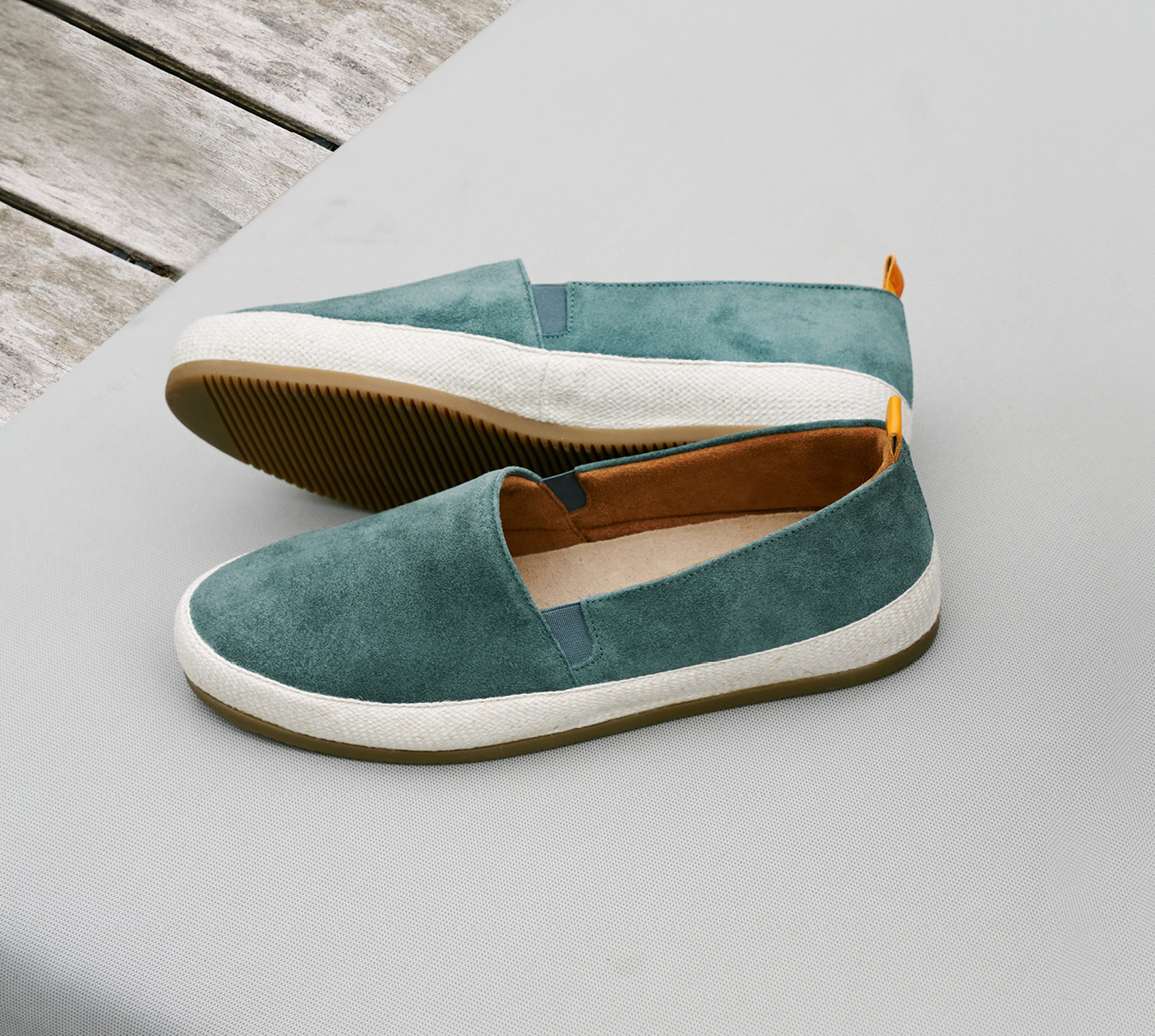 Summer Style - Mens Suede Petrol Espadrilles