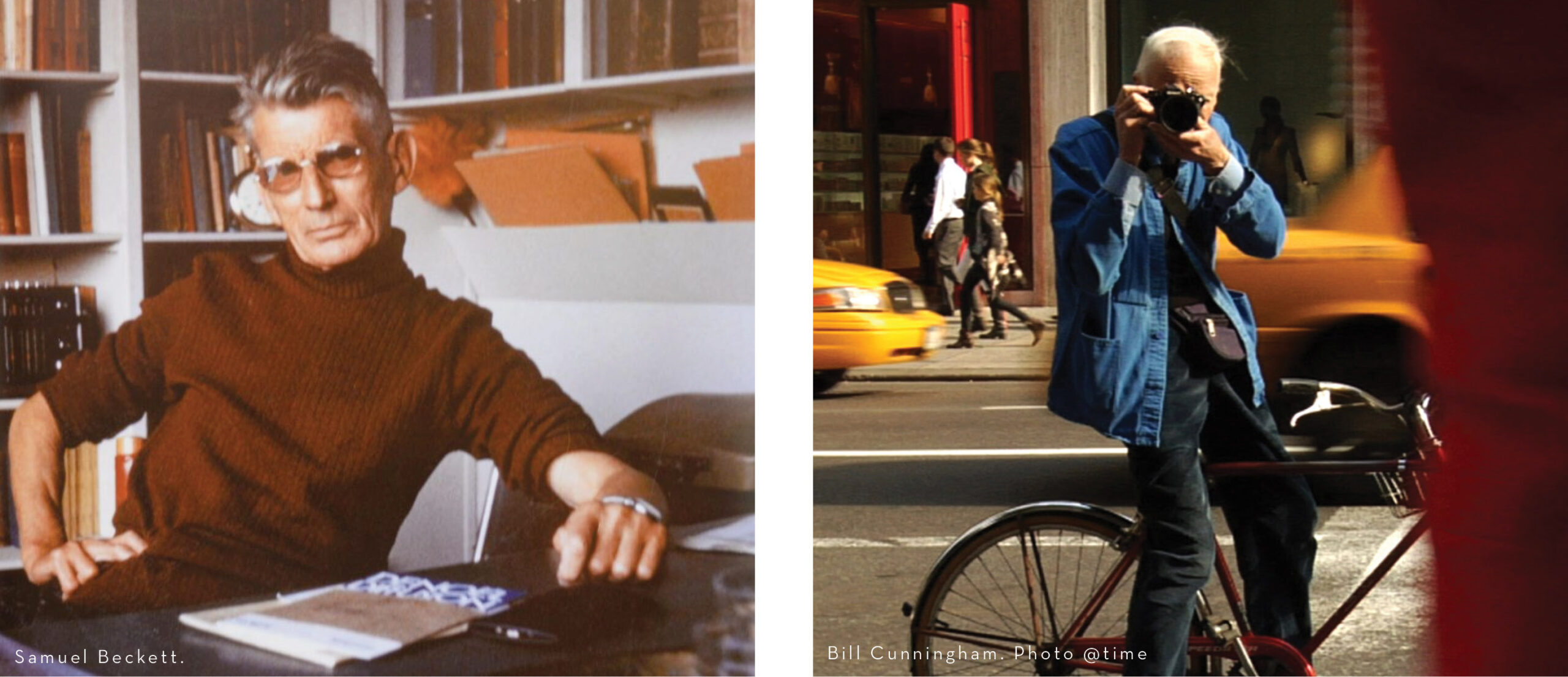 Uniform Dressers - Samuel Beckett and Bill Cunningham