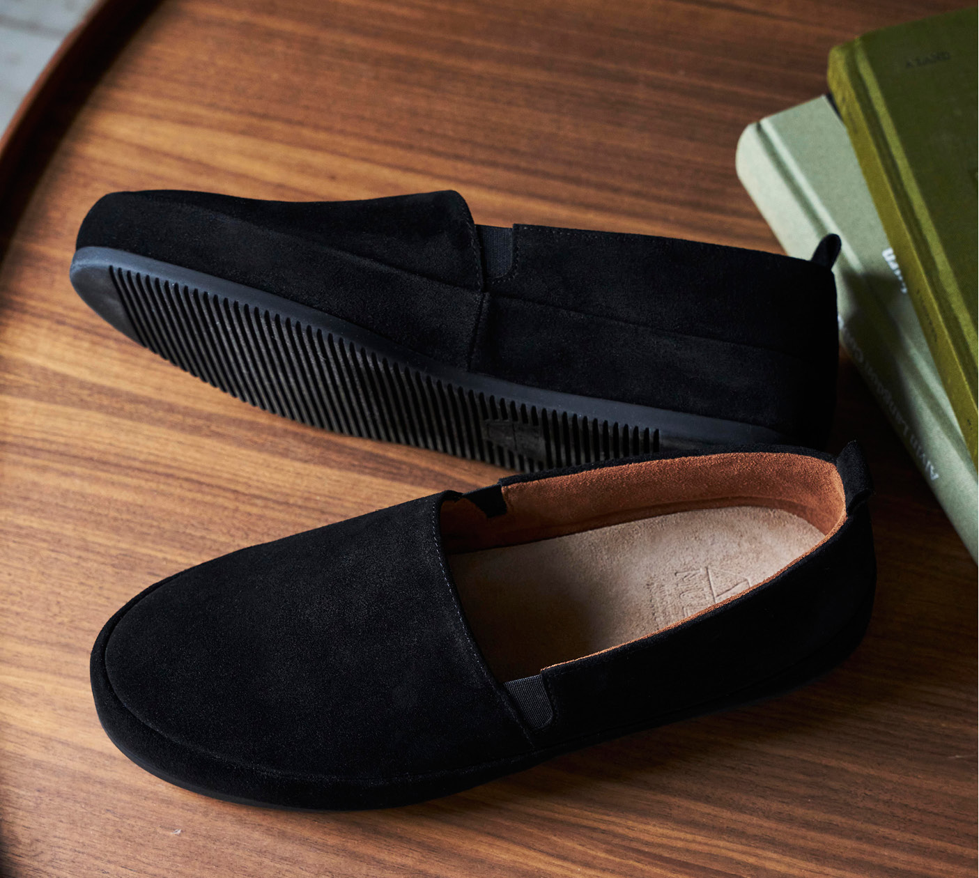 WFH Style - Mens Suede Black Loafers